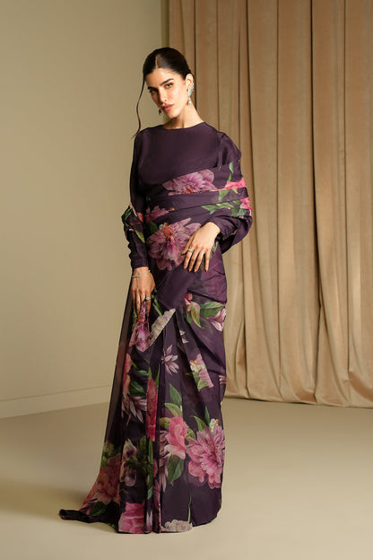 Aleina Crop top & Saree (2Pc)